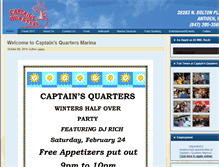 Tablet Screenshot of captainsquartersmarina.com